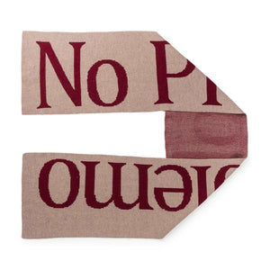 aries no problemo scarf (beige / red) - fqar90022-beige - a.plus - Image - 1