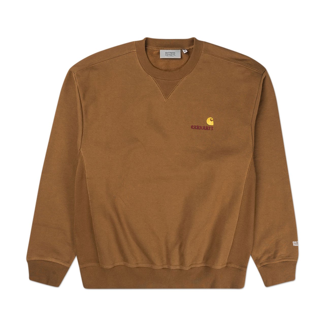 carhartt wip x wacko maria american script sweatshirt (brown) - i028250.0d9.00.03 - a.plus - Image - 1