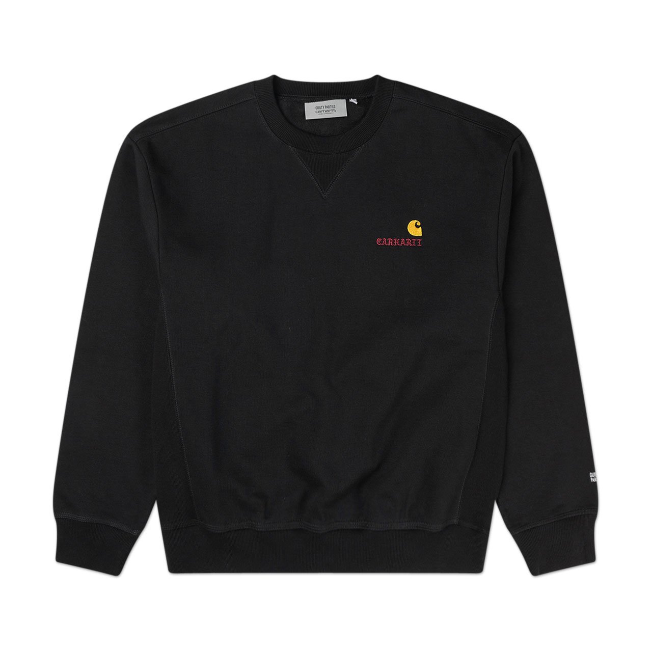 carhartt wip x wacko maria american script sweatshirt (black) - i028250.0d6.00.03 - a.plus - Image - 1
