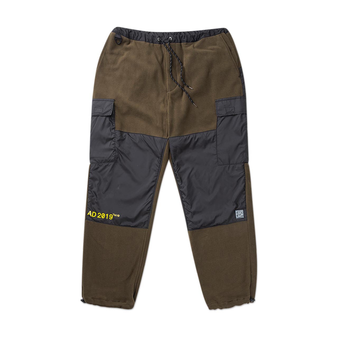 flagstuff fleece pants (olive / black) - 19aw-fs-30 - a.plus - Image - 1