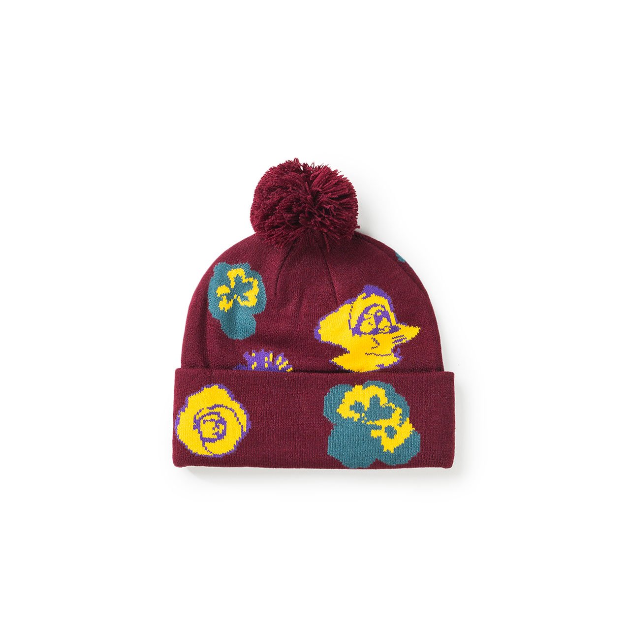 fucking awesome botanical ball beanie (maroon) - p706134 - a.plus - Image - 2