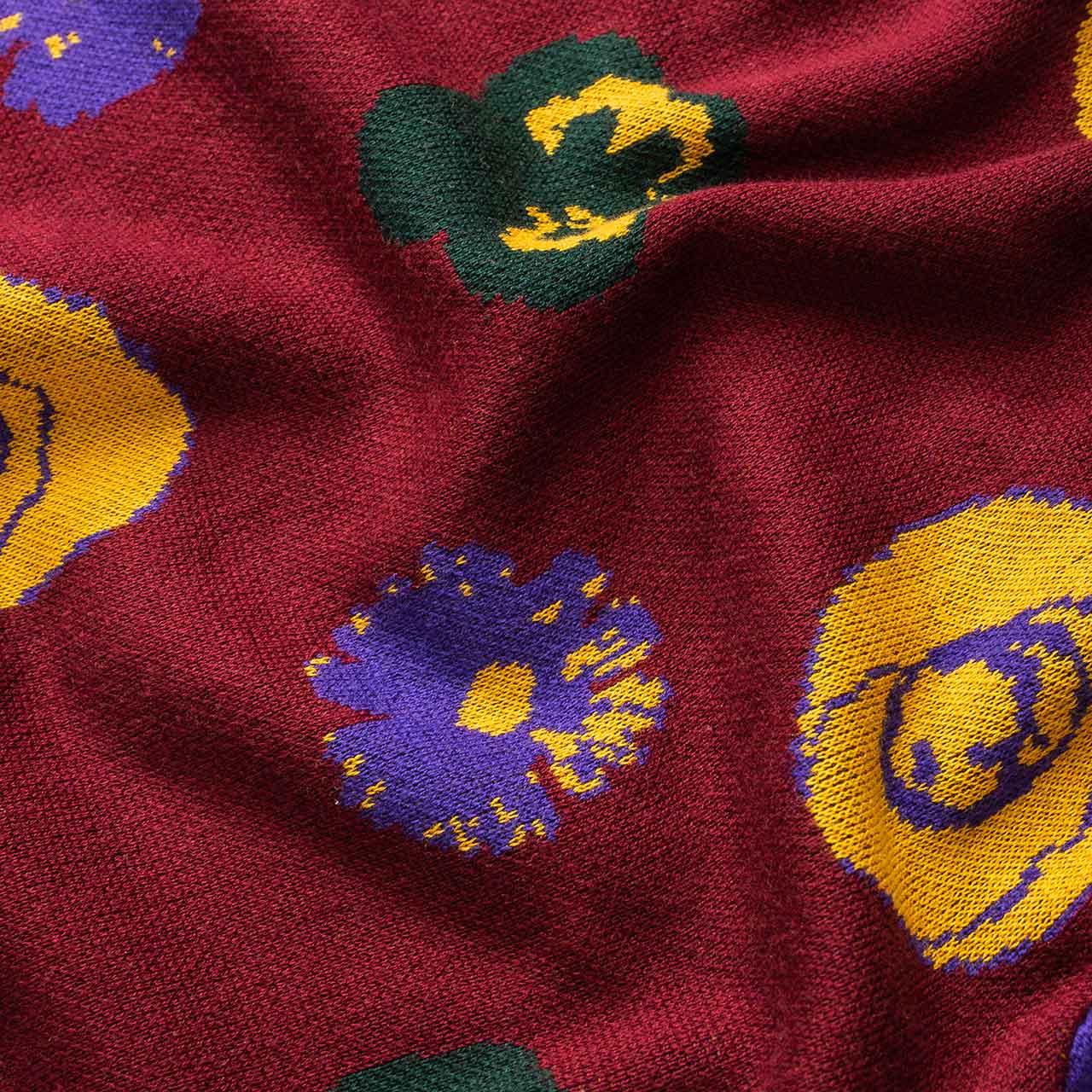 fucking awesome botanical knitted sweater (maroon) - p706234-002 - a.plus - Image - 4