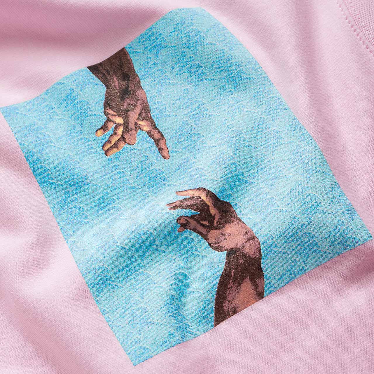 fucking awesome nak hands crewneck (light pink) - p706209-002 - a.plus - Image - 3