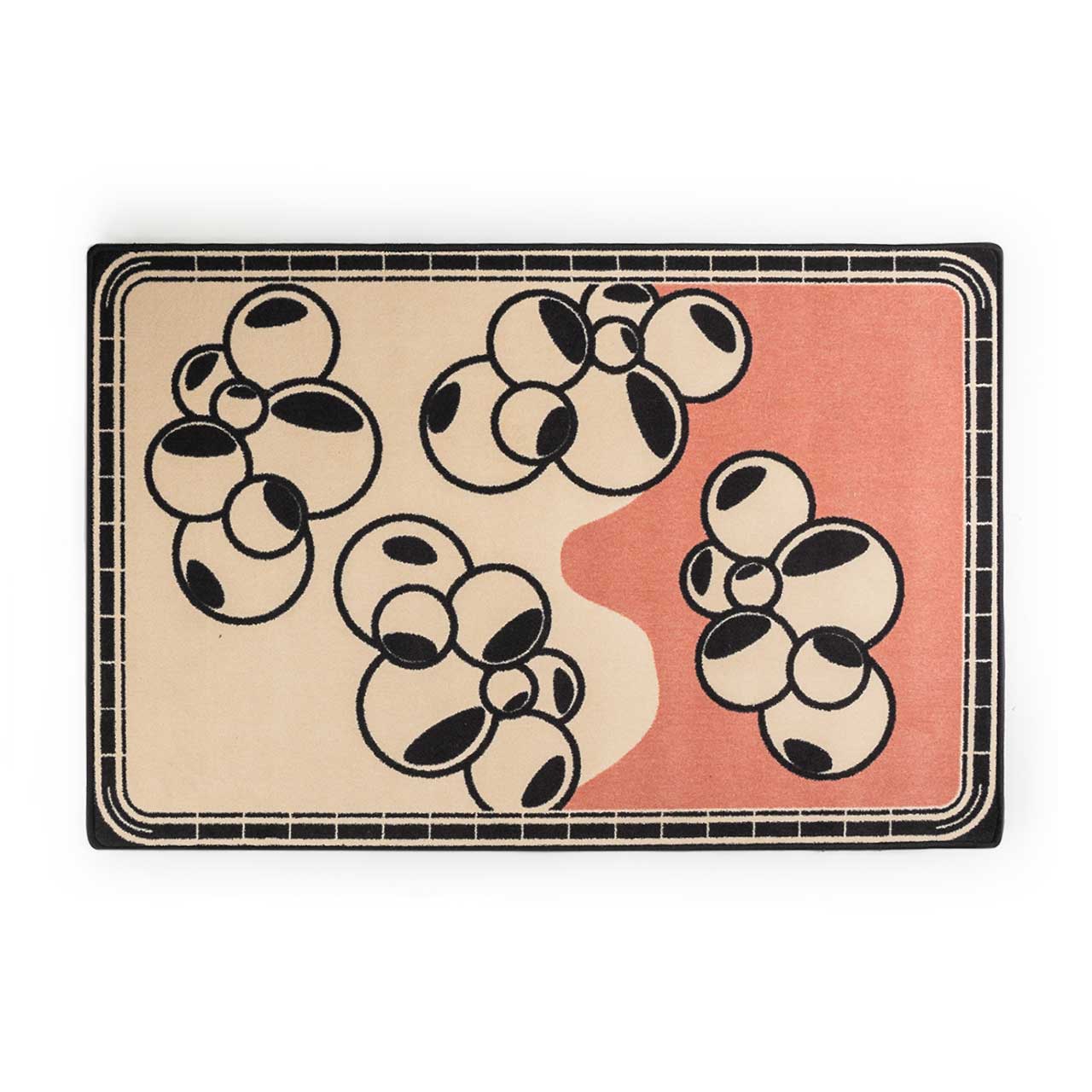 henrik vibskov bubbles carpet (black / white / pink) - aw20-a918 - a.plus - Image - 1