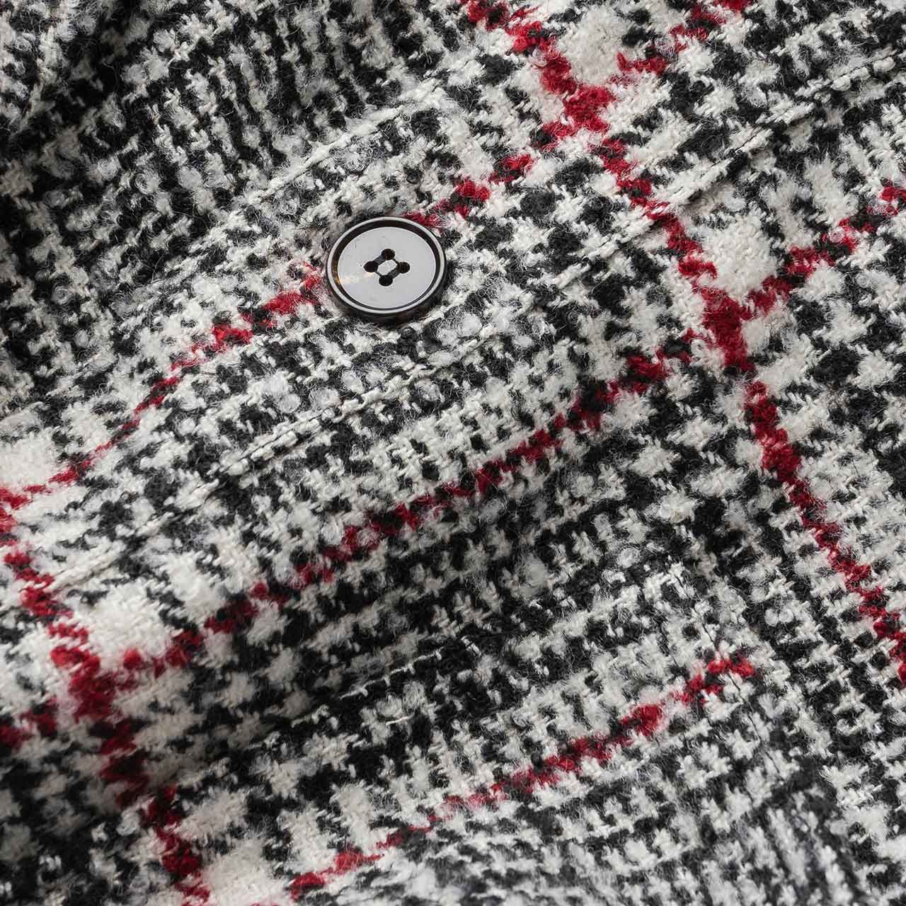 fucking awesome heavy flannel over shirt (black / red) - p704865-002 - a.plus - Image - 3