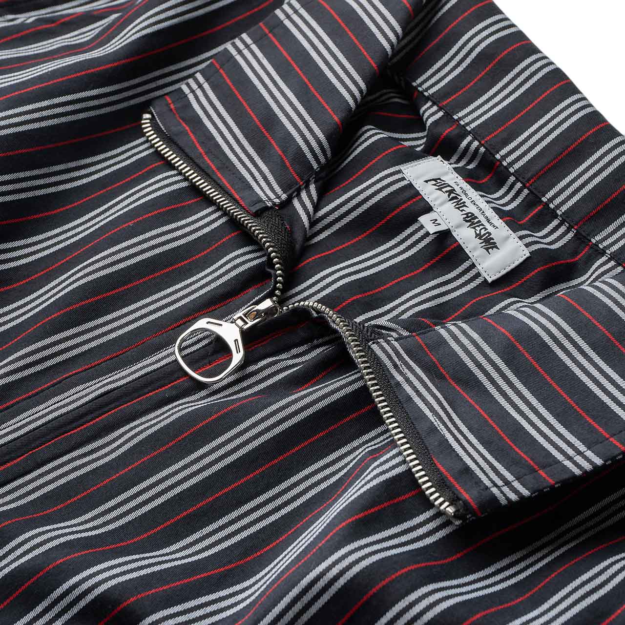 fucking awesome mid zip woven track shirt (red / black) - p704869-002 - a.plus - Image - 3