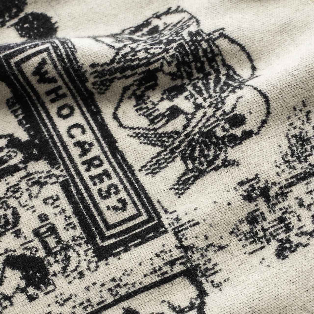 fucking awesome who cares sweater (white) - p704893-002 - a.plus - Image - 3