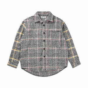 fucking awesome heavy flannel over shirt (black / red) - p704865-002 - a.plus - Image - 1