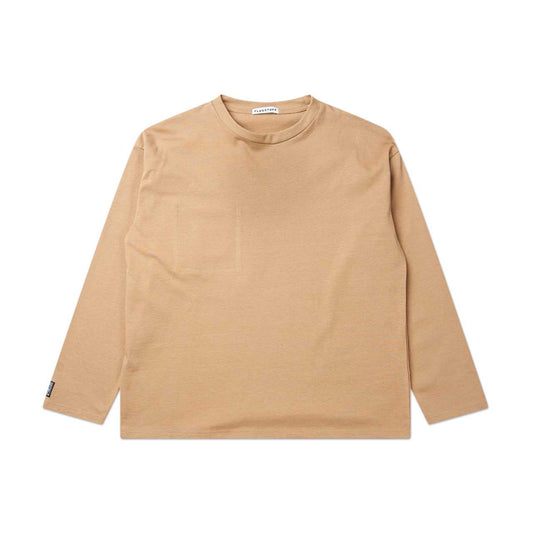 flagstuff reversible pkt l/s tee (beige) - 20aw-fs-51 - a.plus - Image - 1