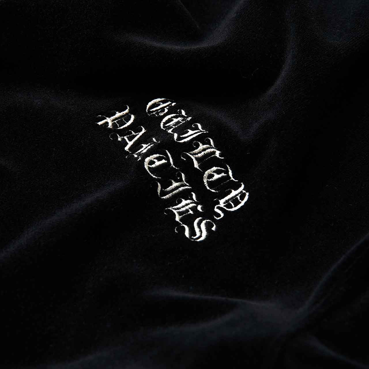 wacko maria velour crew neck sweatshirt (black) - 20fw-wmc-ss08 - a.plus - Image - 3