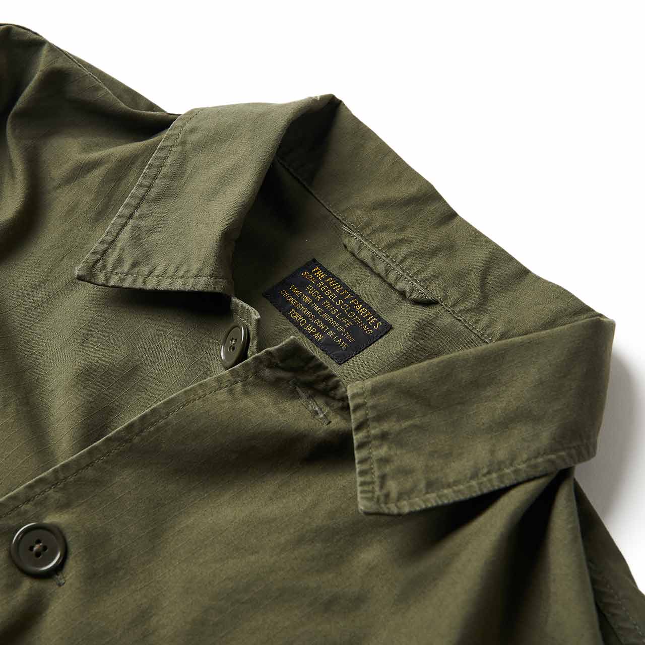wacko maria army shirt (type-2) (khaki) - 20fw-wmo-ml26 - a.plus - Image - 3