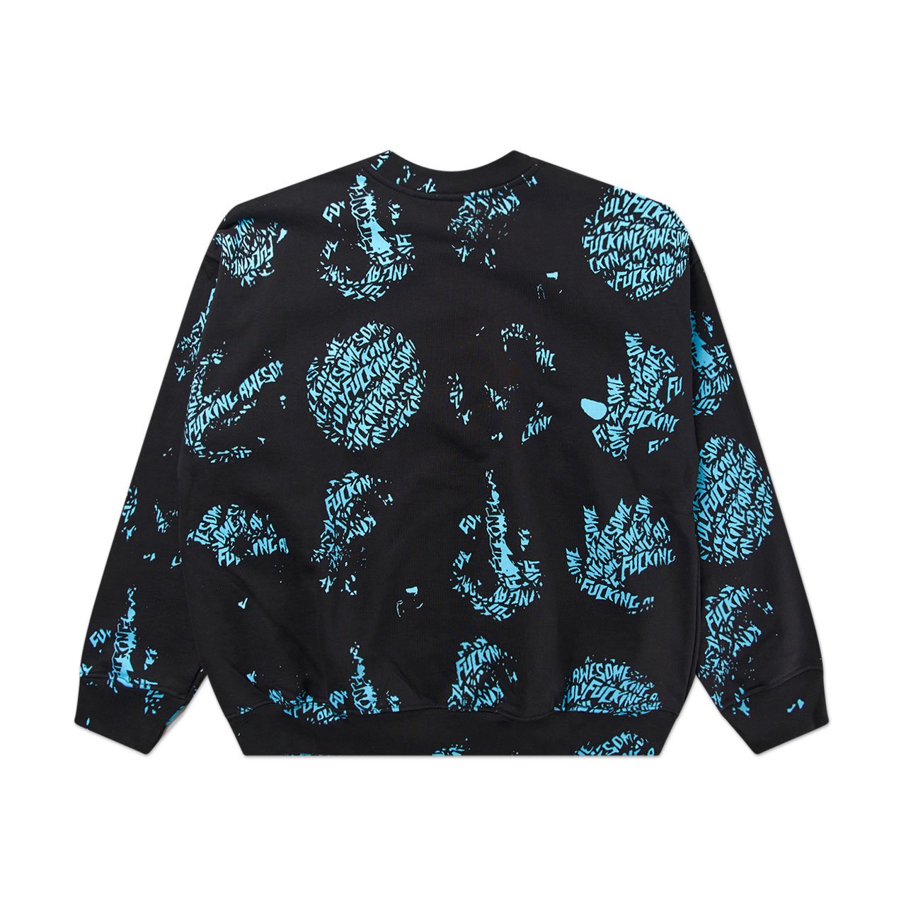 fucking awesome spiral aop crewneck (black) - p707158 - a.plus - Image - 2