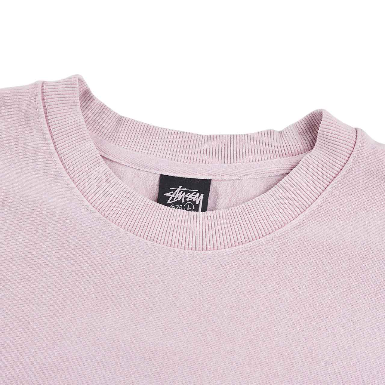 stüssy glamour pigment gefärbt crew (blush) 1914889-0708 - a.plus