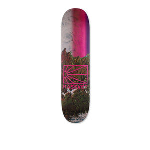 rassvet logo space holz skatedeck (rosa)