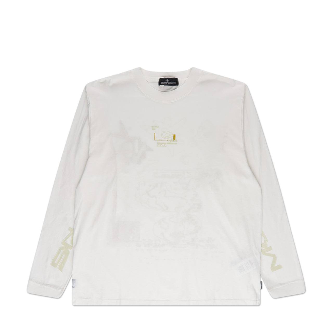 stone island shadow project graphic longsleeve (off white)