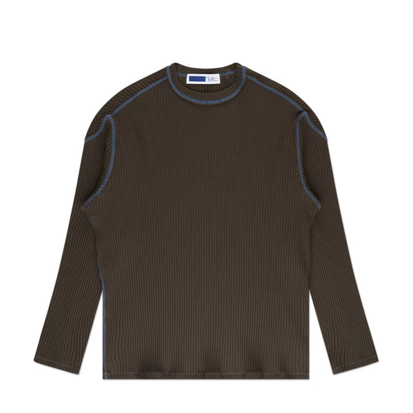 affxwrks boxed longsleeve (brown) FW22T07 - a.plus