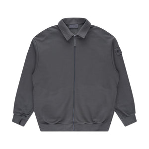 stone island ghost piece sweat jacket (anthracite)