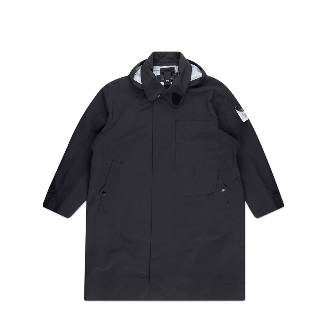 stone island shadow project trench coat (black)