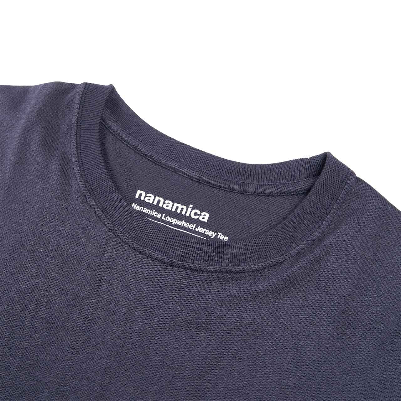 nanamica loopwheel jersey t-shirt (marineblau)