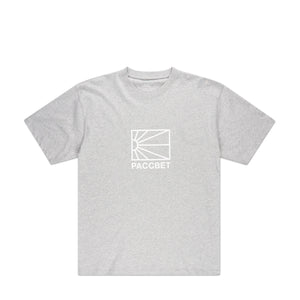 rassvet t-shirt mit großem logo (grau melange)