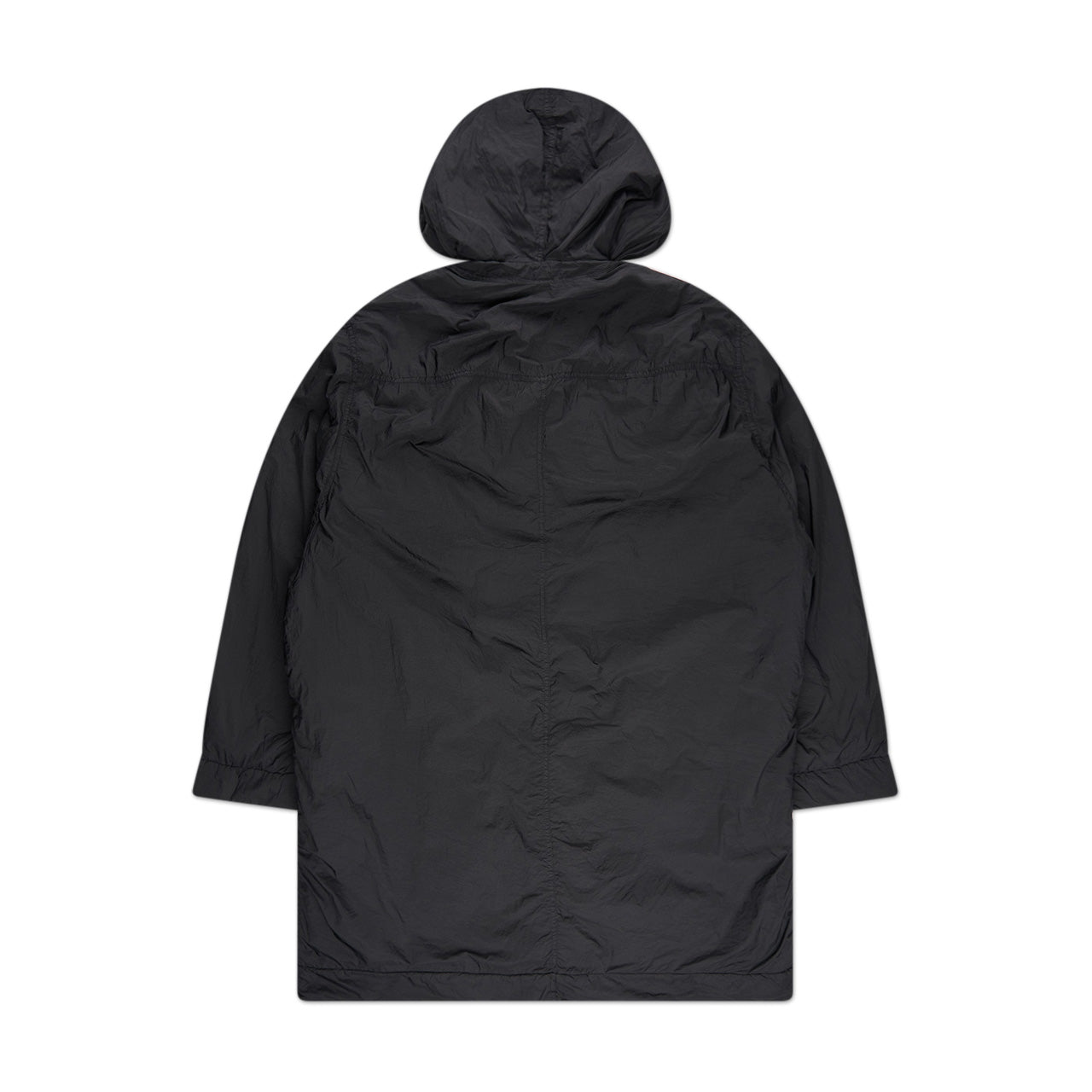 rick owens drkshdw strobe woven padded coat (black)