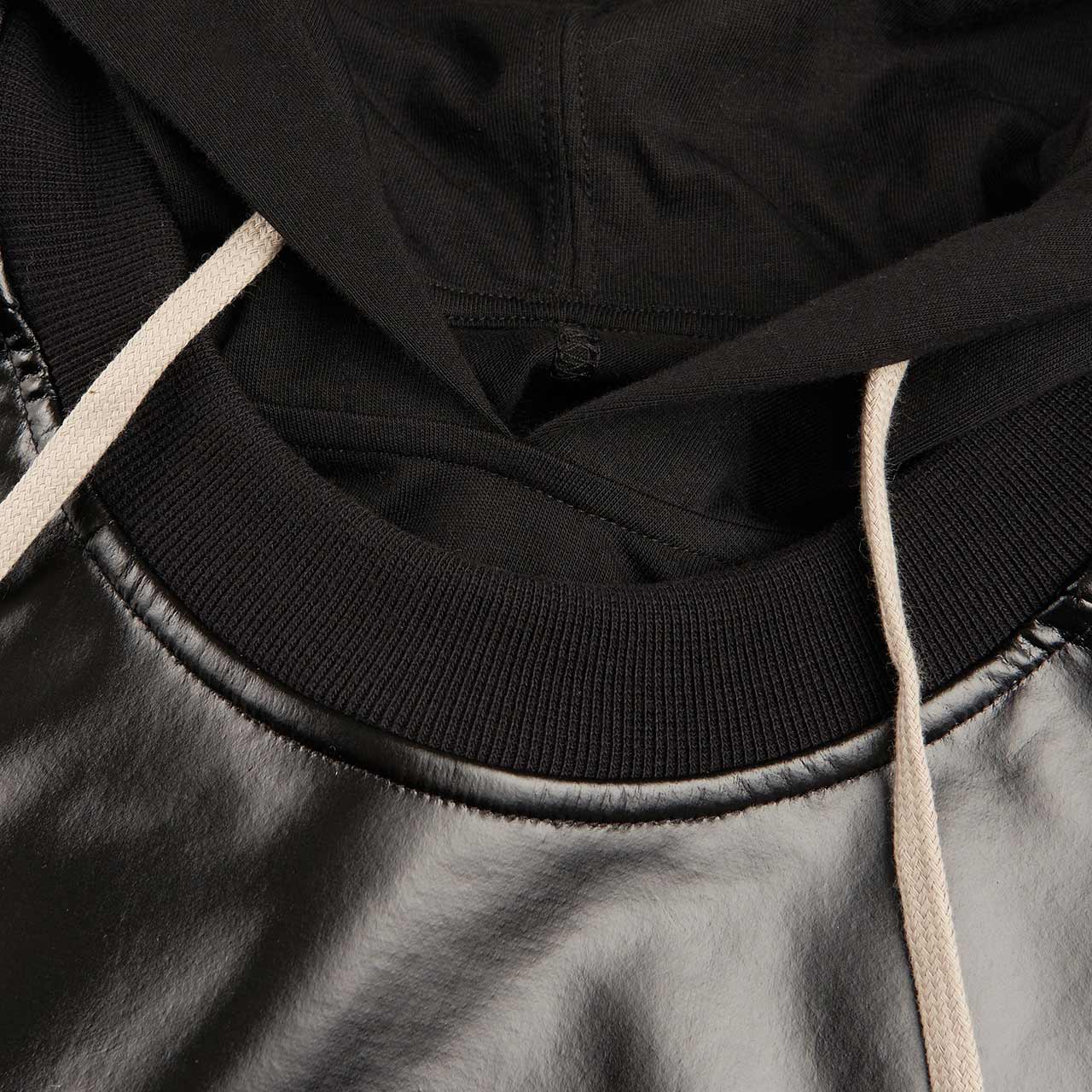 rick owens drkshdw hustler hoodie (black)