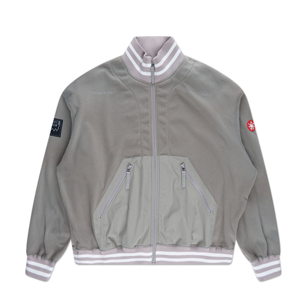 cav empt fleece zip up jacket (beige / white) CES23CS20 - a.plus