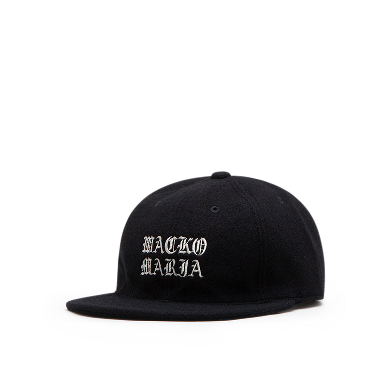 wacko maria wool 6 pannel cap (black) 22FW-WMA-CP01 - a.plus