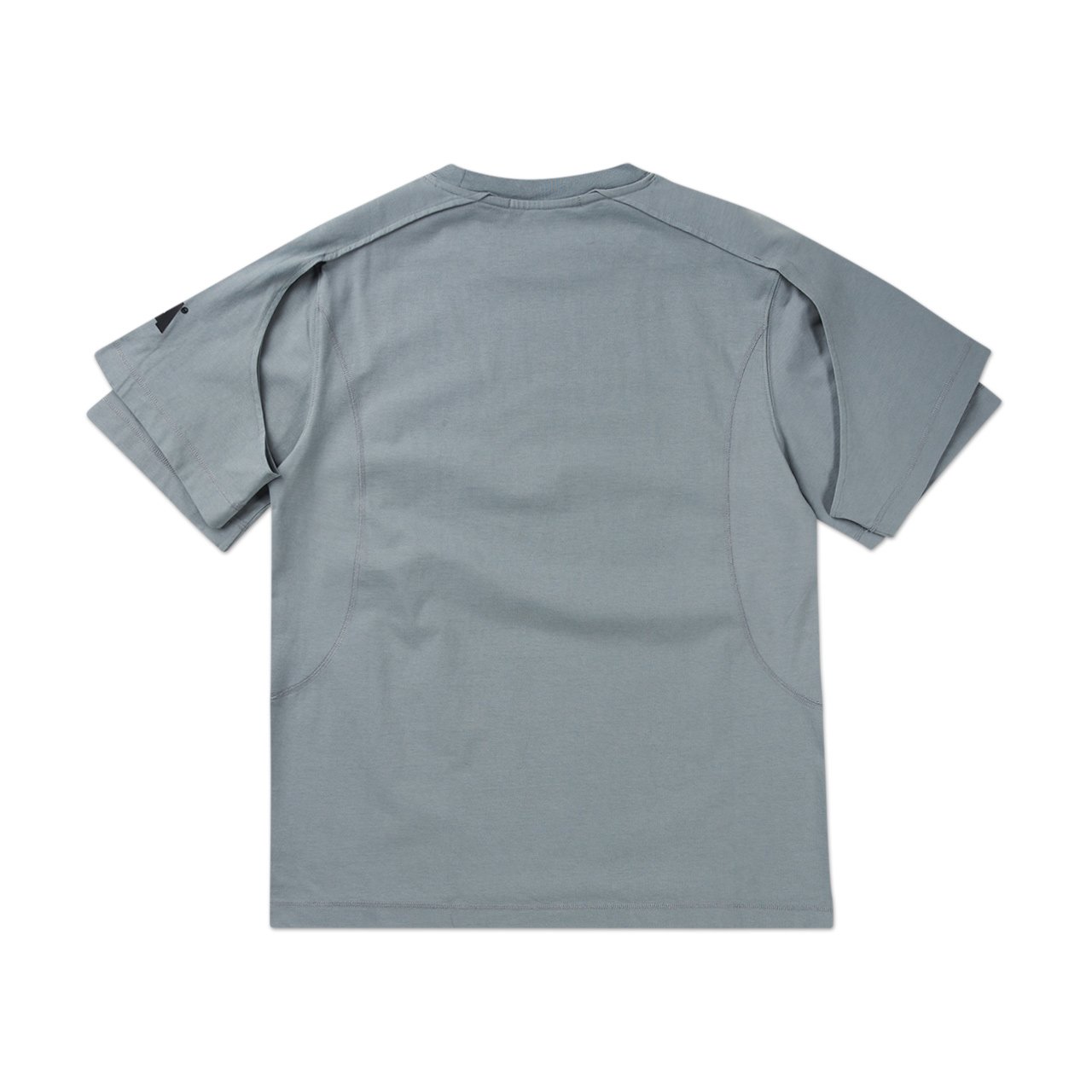 affix works affix works dual sleeve s/s t-shirt (silver grey)