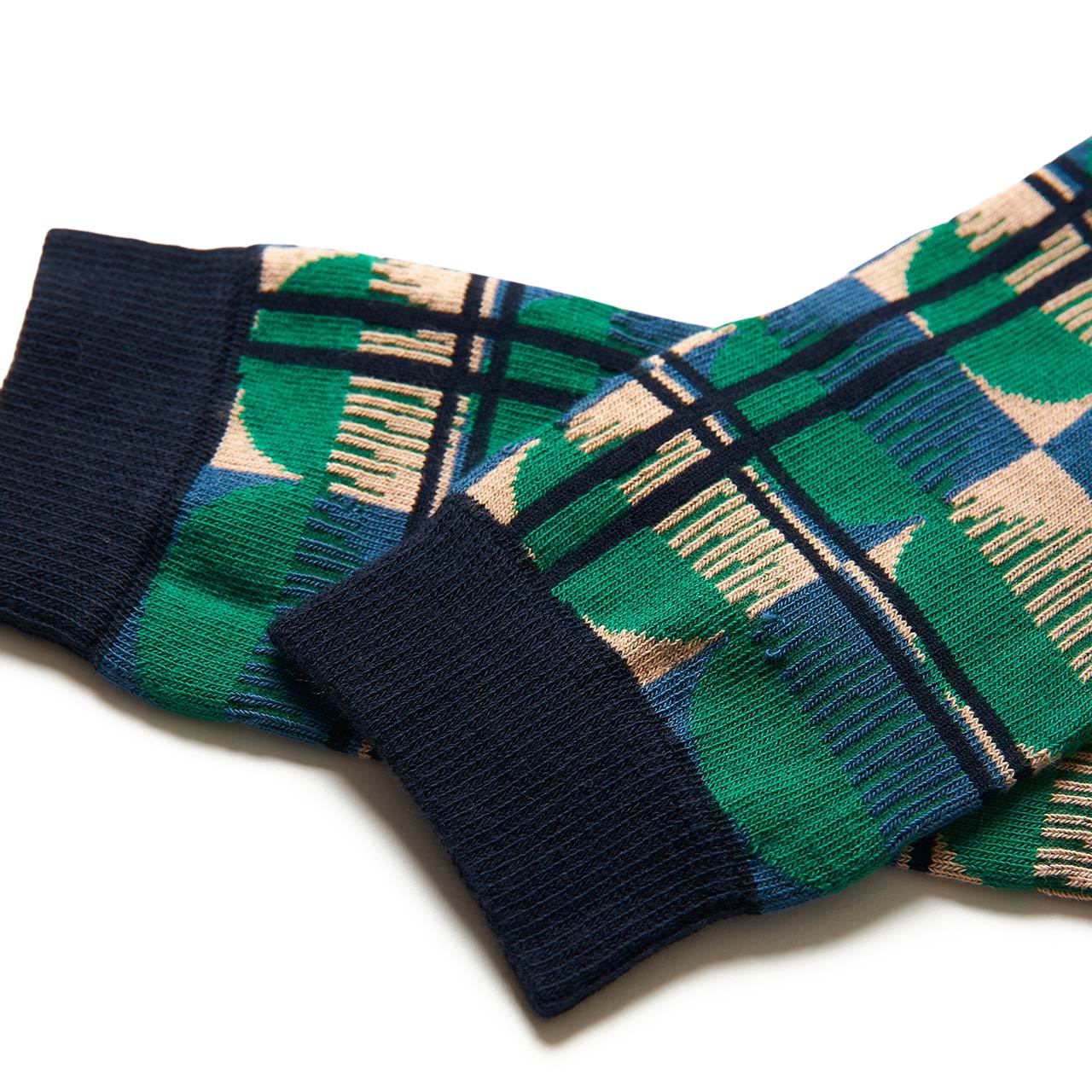 henrik vibskov henrik vibskov optical socks (horse comb dark) SS21-S903