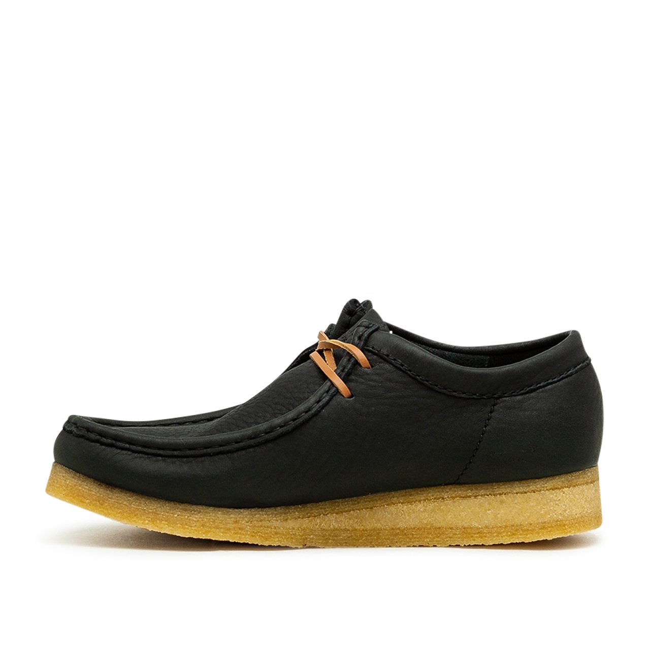clarks originals x horween clarks originals x horween leather wallabee boot (black)