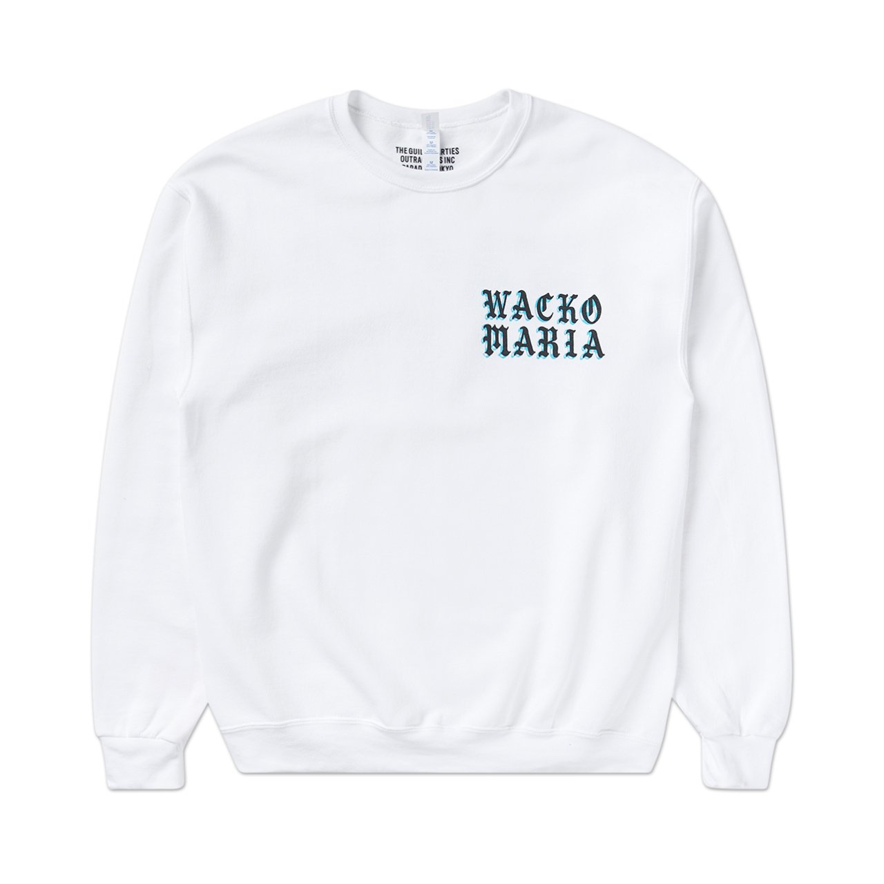 wacko maria wacko maria crew neck sweatshirt (type-8) (white)