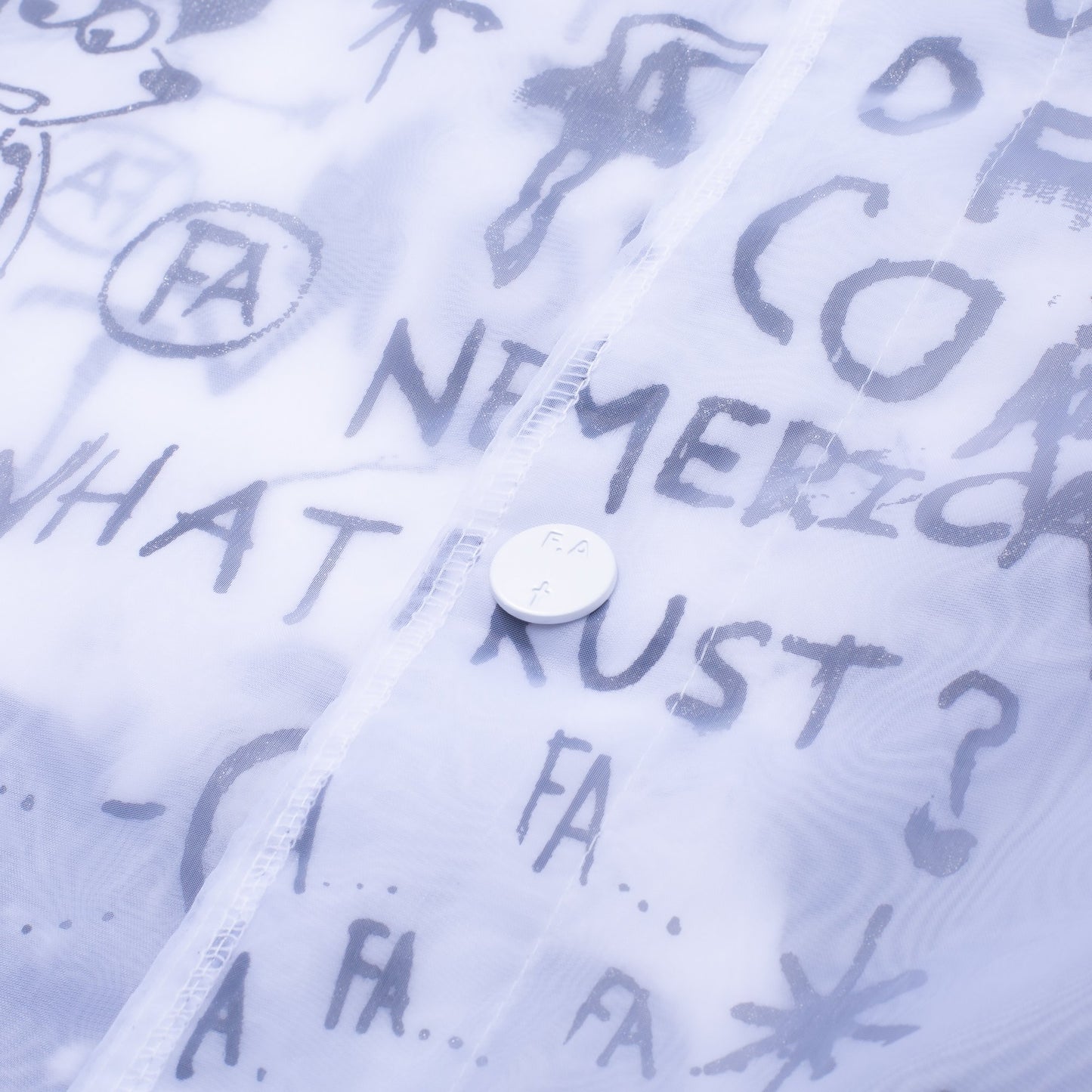 fucking awesome fucking awesome distortion coaches jacket (white)