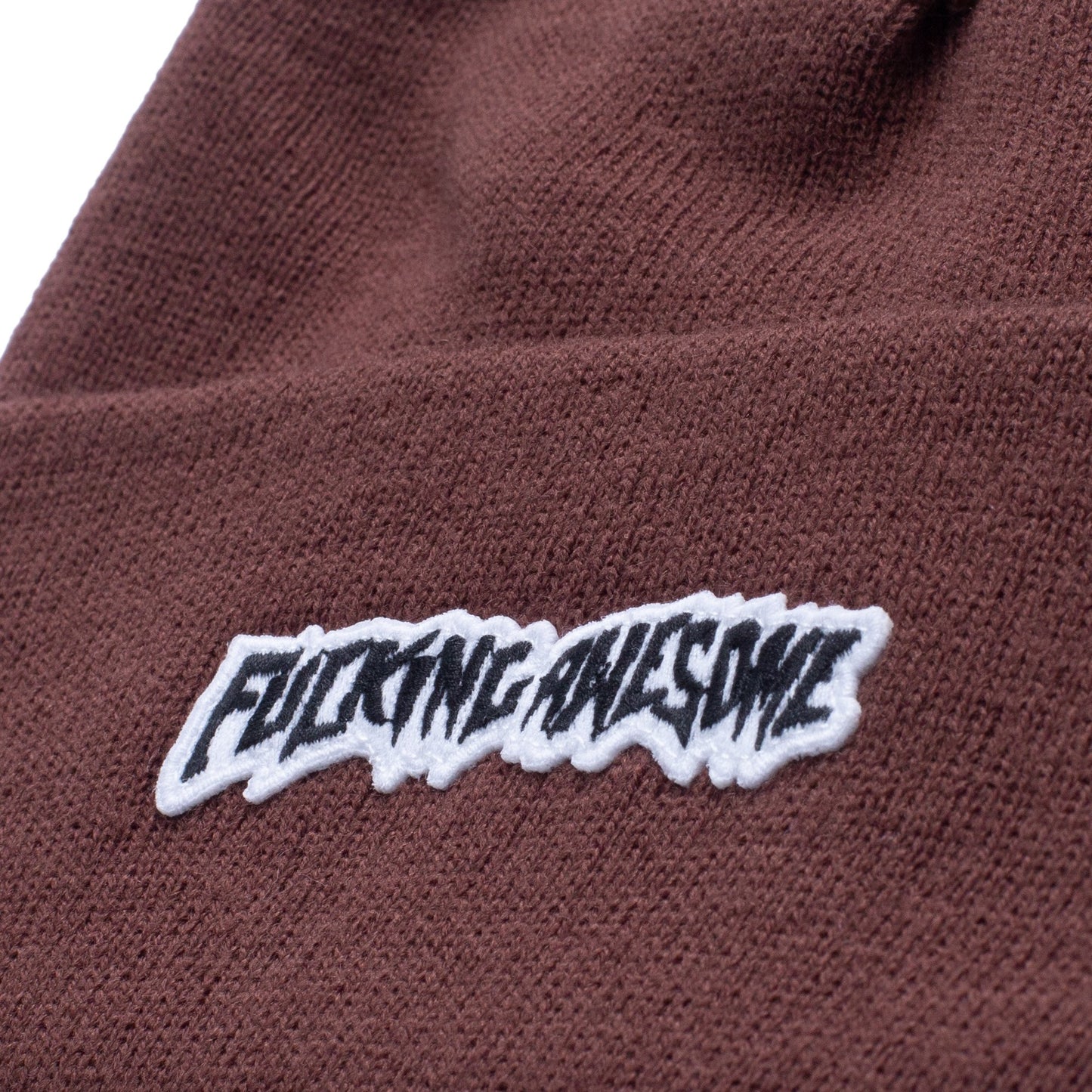 fucking awesome fucking awesome little stamp cuff beanie (brown) P707821-001SPONESIZE