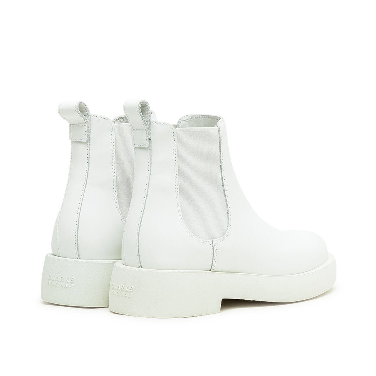 clarks clarks mileno chelsea boot (white)