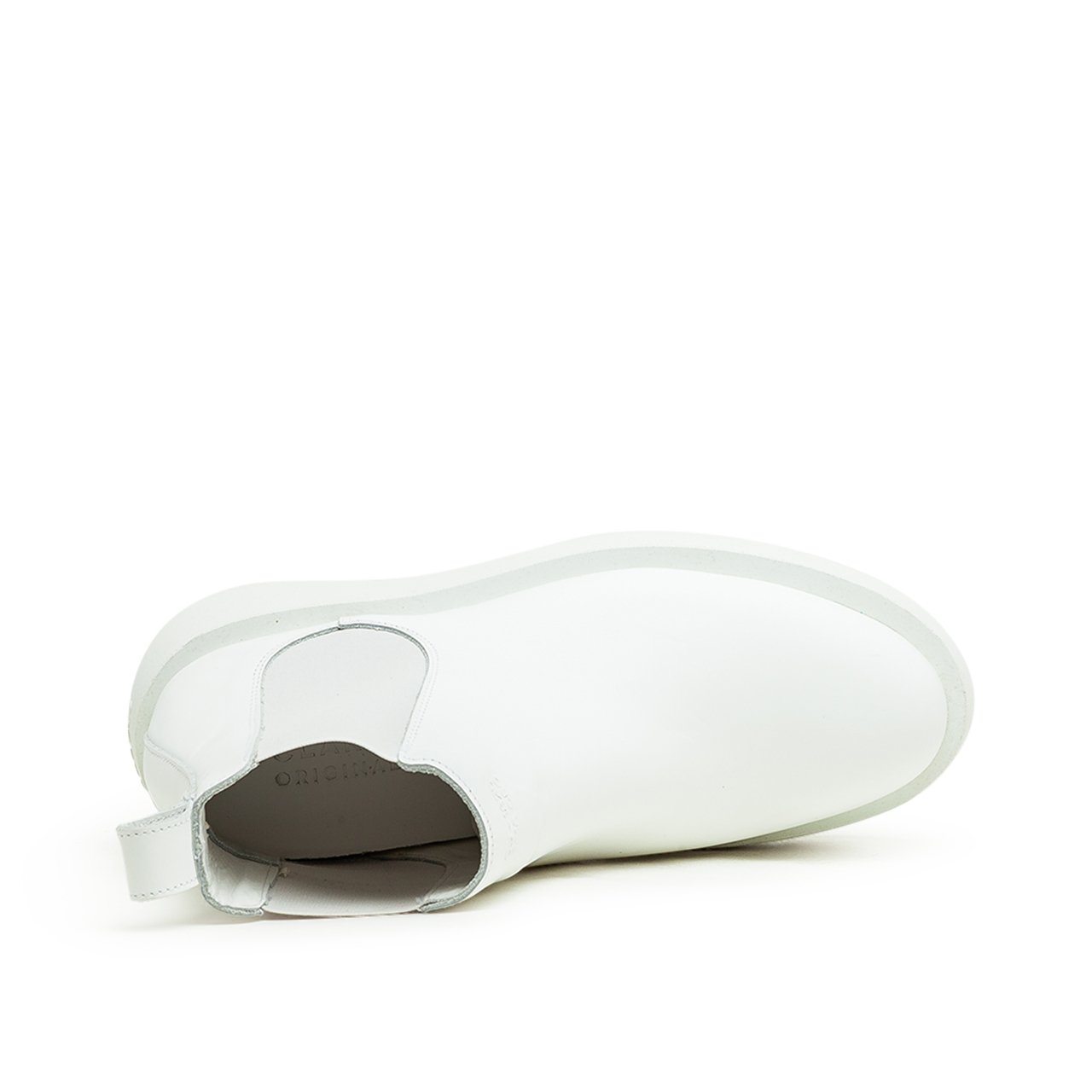 clarks clarks mileno chelsea boot (white)