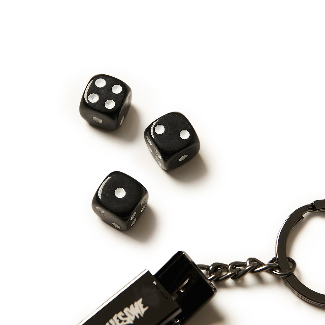 fucking awesome fucking awesome three dice keychain (black) p708555-001SPONESIZE