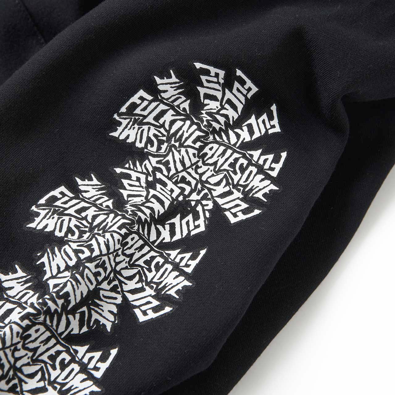 fucking awesome fucking awesome three spiral hoodie (black)