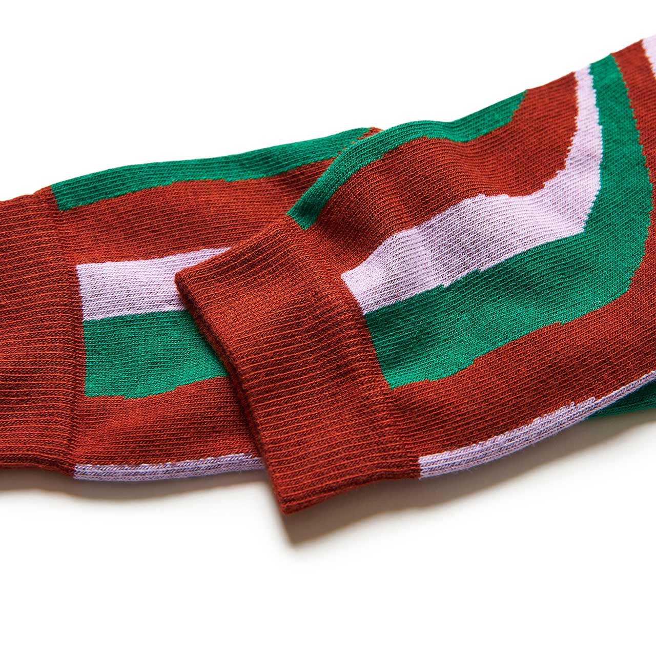 henrik vibskov henrik vibskov upscale stripe socks (rhubarb jam) SS21-S904