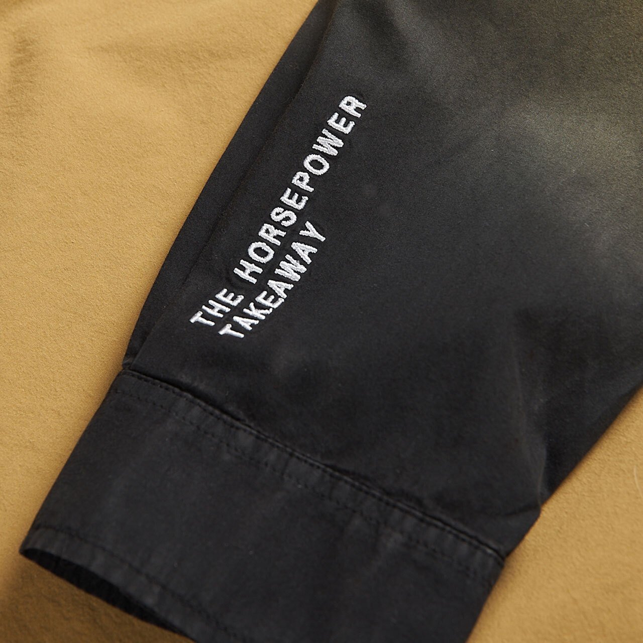 henrik vibskov henrik vibskov dip dye shirt (bronze / black)