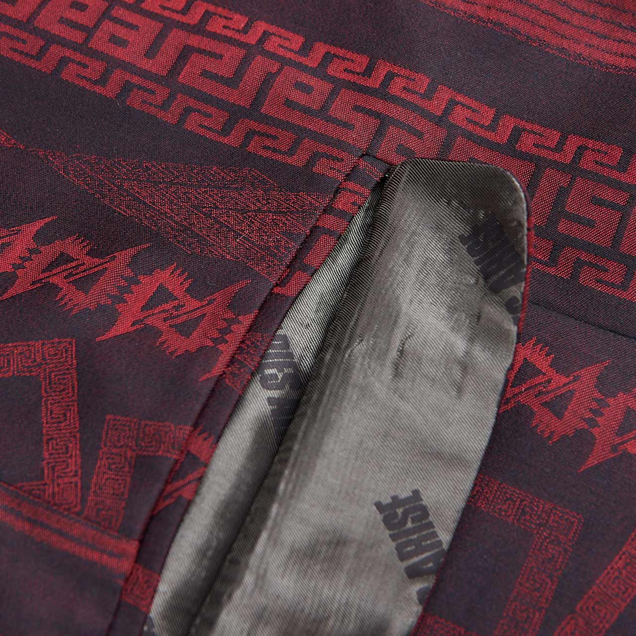 aries aries column jacquard tailored jacket (red)