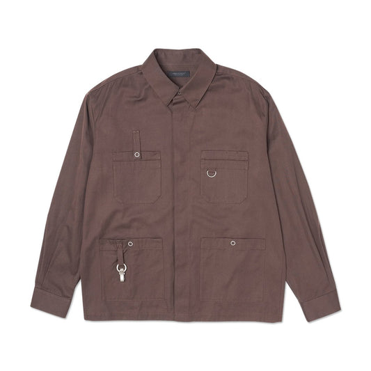 undercover undercover chest pocket shirt (brown)