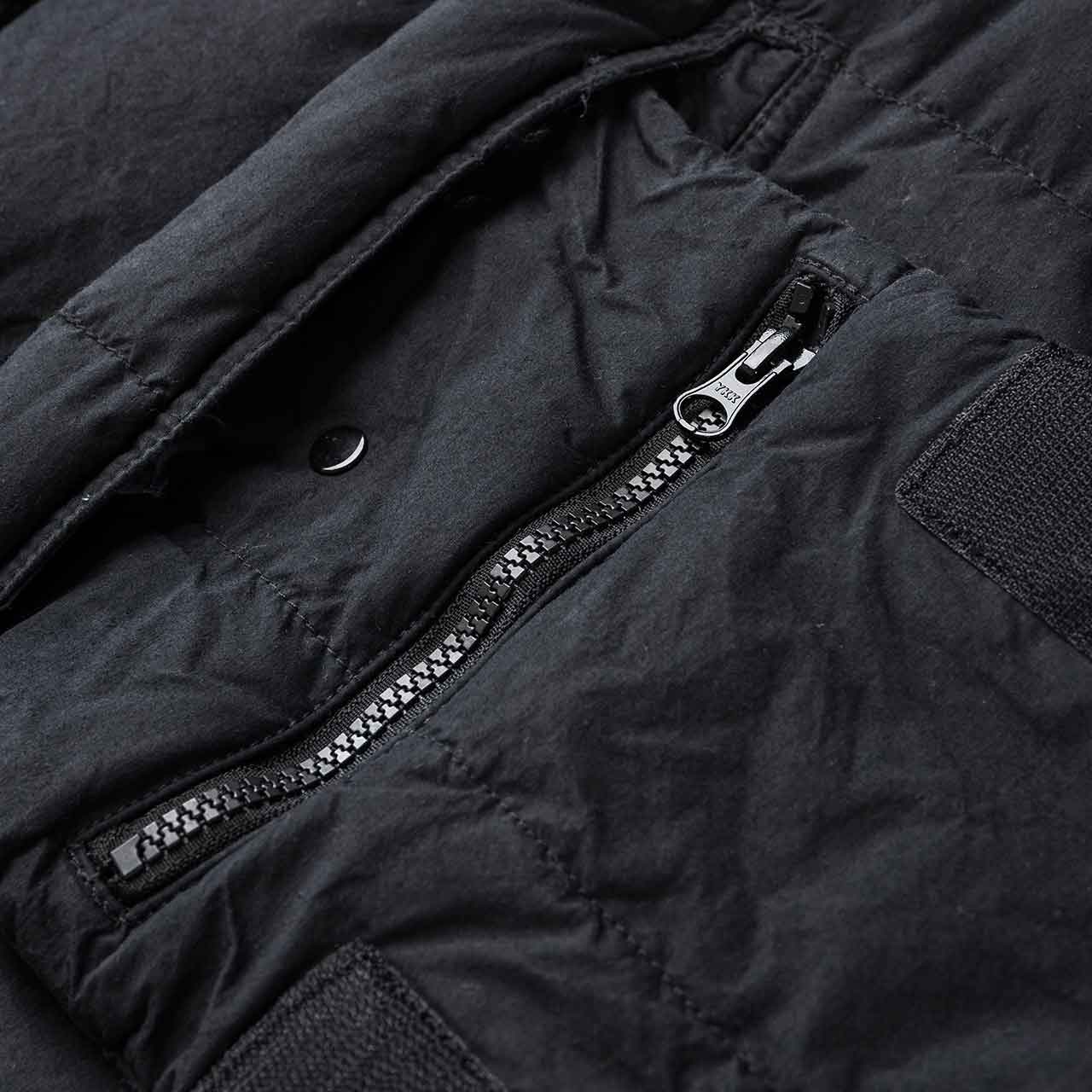 stone island shadow project stone island shadow project encase panel down insulator jacket (black)