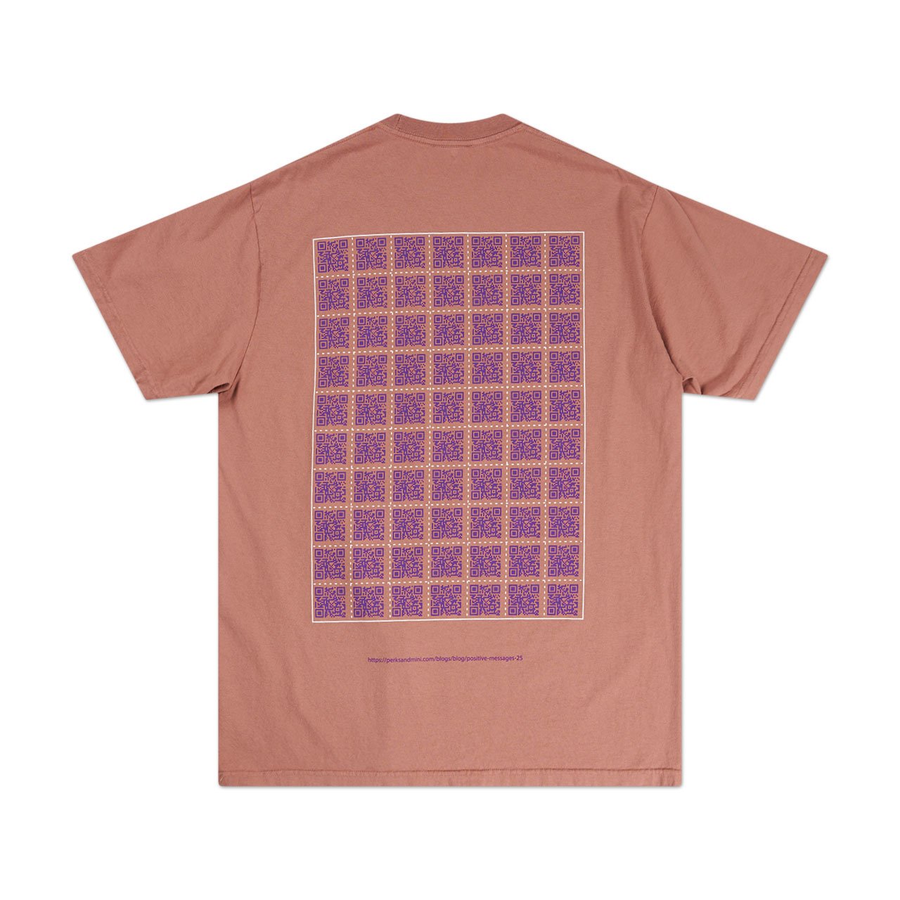 perks and mini perks and mini poz mez eye qr code s/s t-shirt (mushroom)