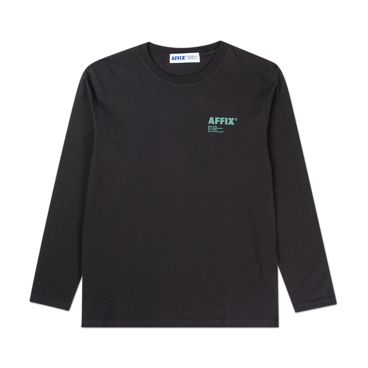 affix works affix standardised logo l/s t-shirt (black)