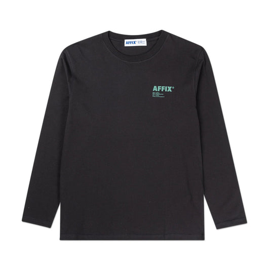 affix works affix standardised logo l/s t-shirt (black)