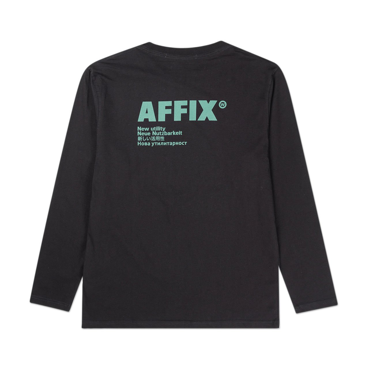affix works affix standardised logo l/s t-shirt (black)