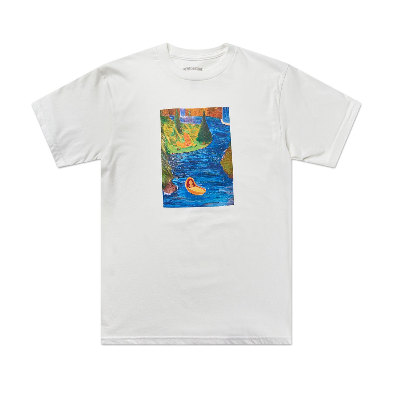 fucking awesome fucking awesome floating baby t-shirt (white)
