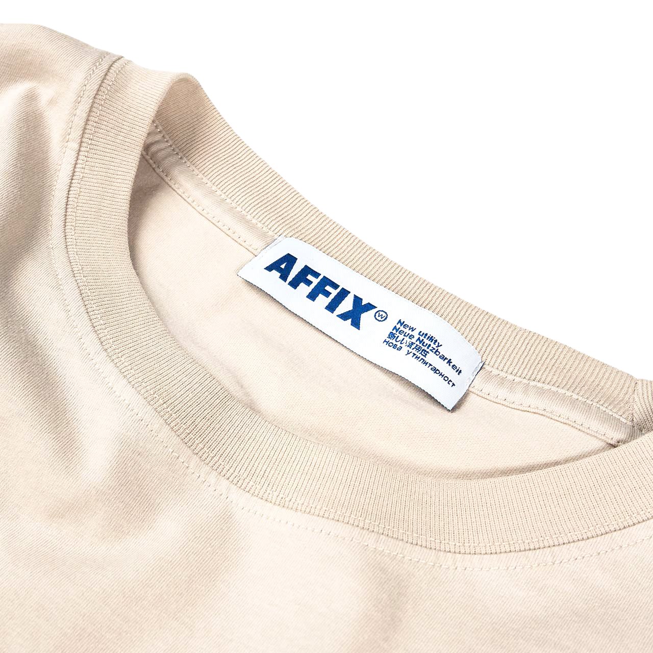 affix works affix standardised logo t-shirt (taupe)
