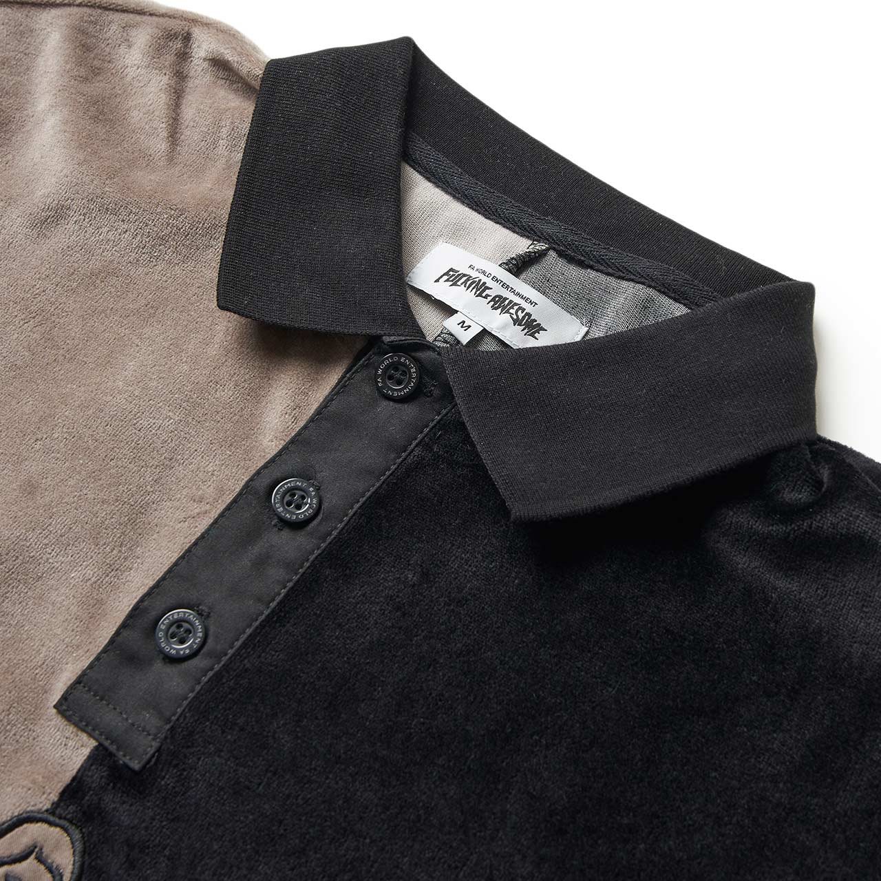 fucking awesome fucking awesome night flight polo (black / grey)